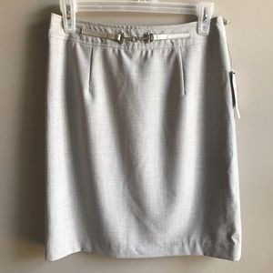 New Amanda + Chelsea Pencil Skirt Light Gray Sz 2.